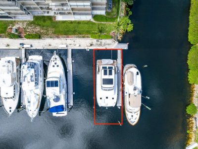 Dock For Rent At Very Rare Slip for sale with floating dock 65×24- JUPITER, FL