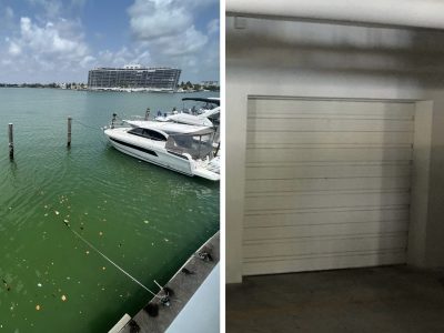 Dock For Rent At Rare 40ft boat slip with private enclosed garage space