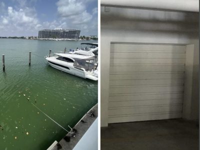 Dock For Rent At 40ft boat slip with private enclosed garage space