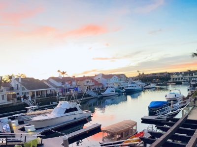 Dock For Rent At Private Dock with a beautiful view of Huntington Beach Harbor